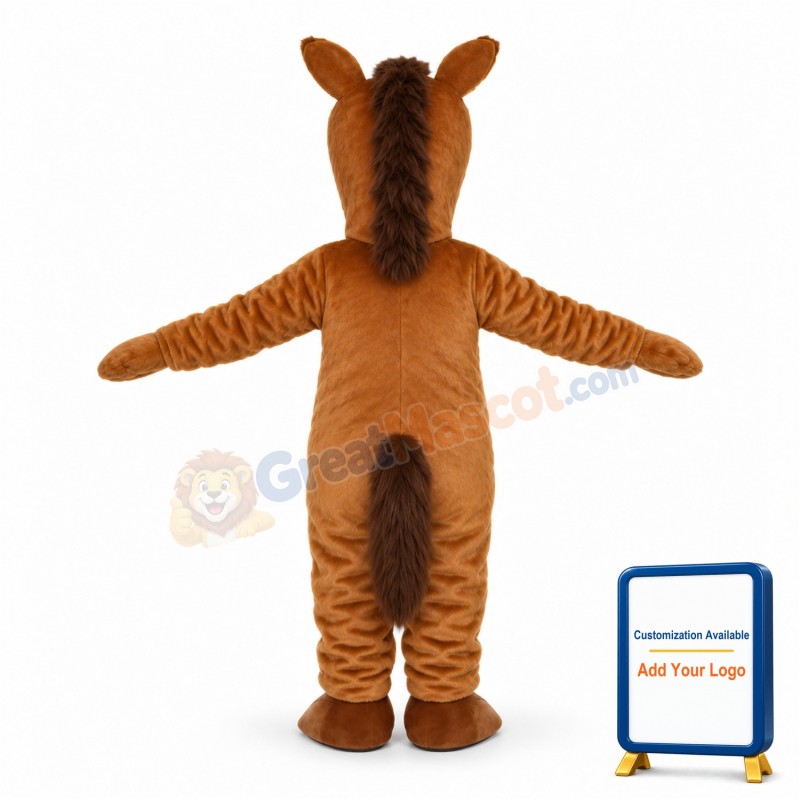 Little Brown Horse Lightweight Mascot Costume