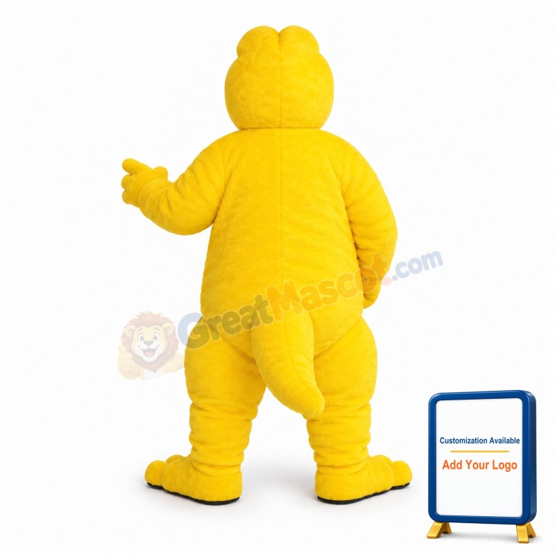 Fierce Golden Gator High School Mascot Costume
