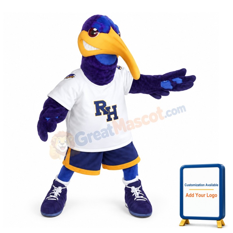 Sport Blue Ibis Mascot Costume