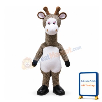 Cartoon Leopard Giraffe Mascot Adult Costume