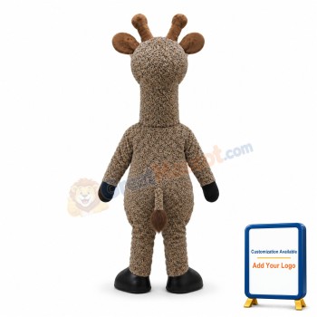 Cartoon Leopard Giraffe Mascot Adult Costume