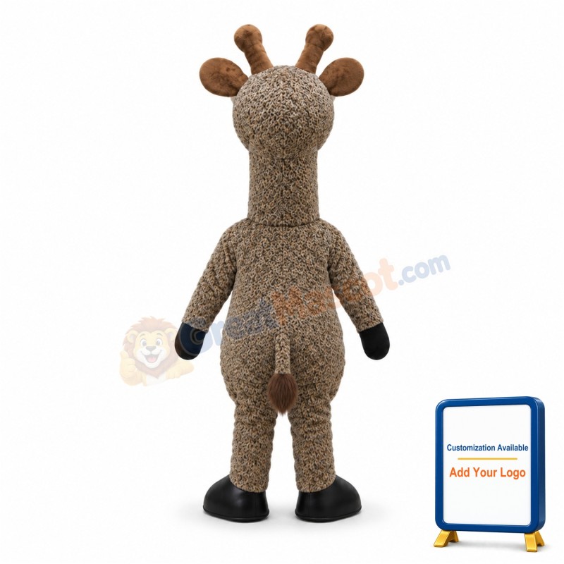 Cartoon Leopard Giraffe Mascot Adult Costume