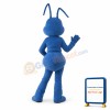 Adult Cartoon Blue Ant Mascot Costume