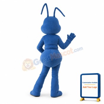 Adult Cartoon Blue Ant Mascot Costume