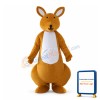 Khaki Kangaroo Lightweight Mascot Adult Costume