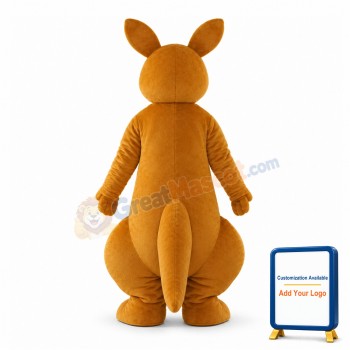 Khaki Kangaroo Lightweight Mascot Adult Costume