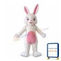 Adult Plush Beige Rabbit Mascot Costume