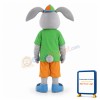 Adult Cartoon Gray Rabbit Mascot Costume