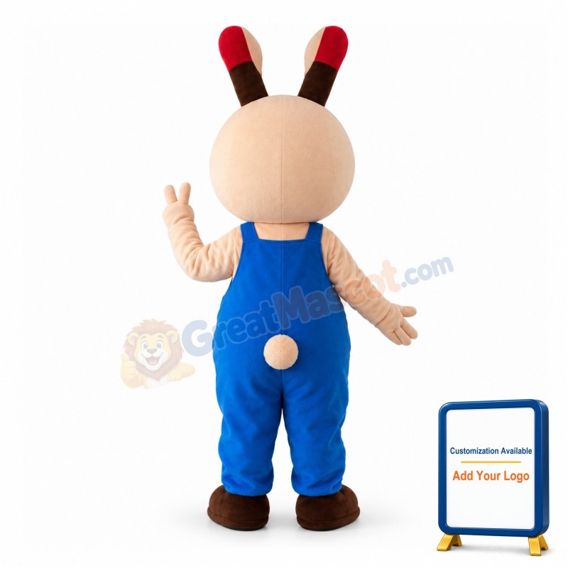 Mischievous Cartoon Rabbit Mascot Adult Costume