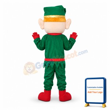 Optimistic Christmas Elf Mascot Costume