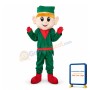 Optimistic Christmas Elf Mascot Costume