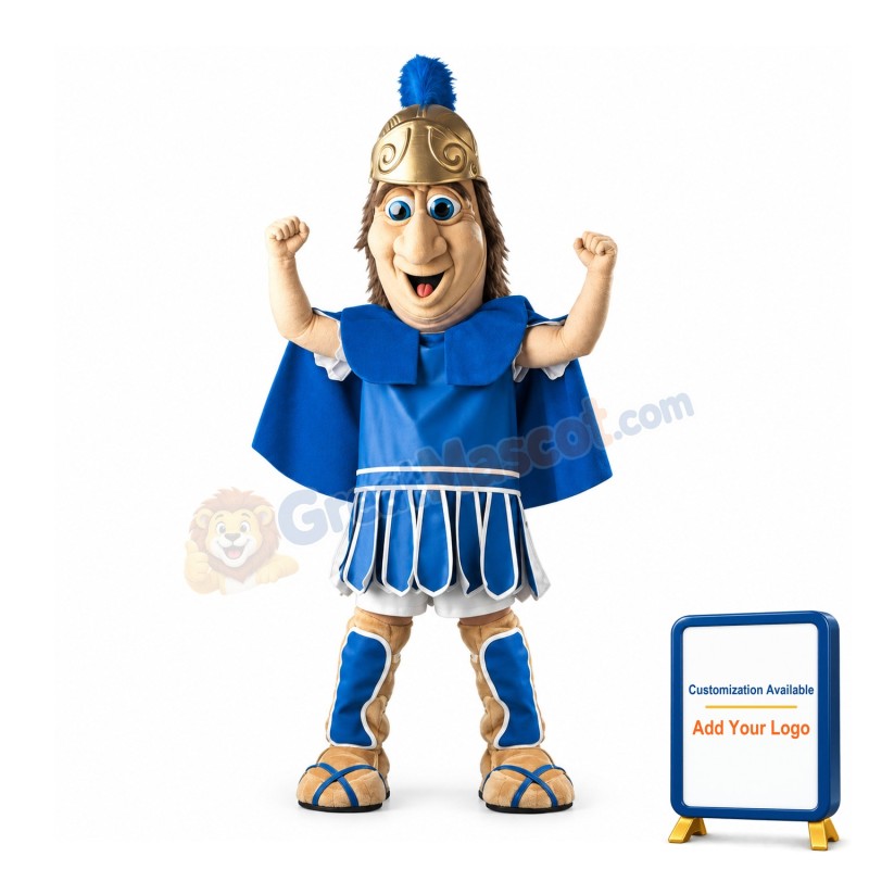 Blue Trojan Mascot Costume