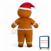 Christmas Brown Gingerbread Man Mascot Adult Costume