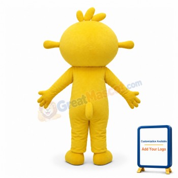 Adult Cartoon Yellow Dog Mascot Costume