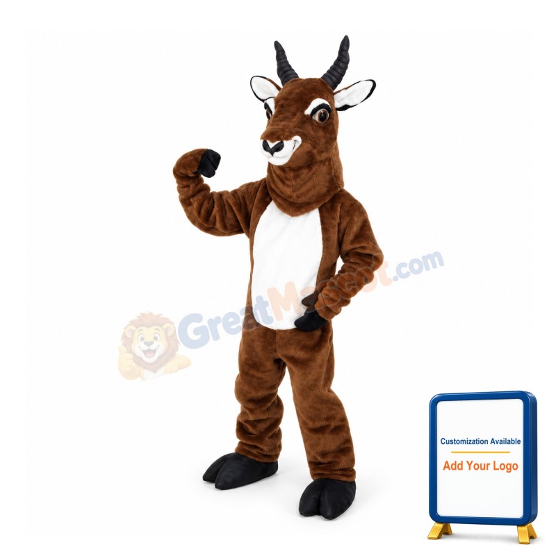 Brown Goat Mascot Adult Costume