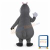 Adult Cartoon Grey Hippo Lightweight Mascot Costume