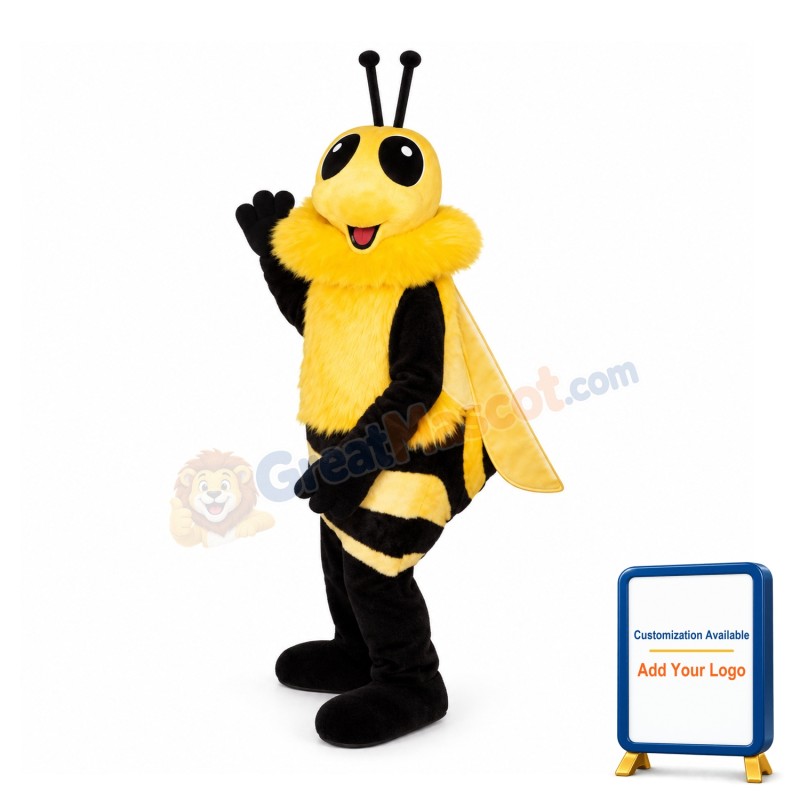 Adult Plush Bee Mascot Costume