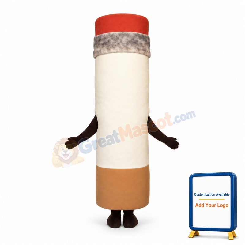 Adult Size Cigarette Lightweight Mascot Costume For Halloween Party