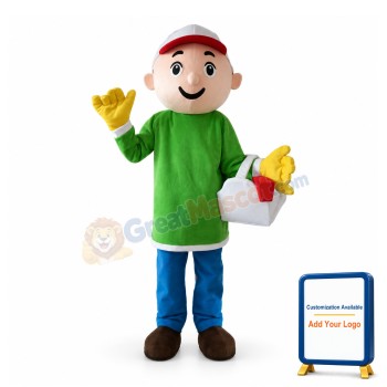 Happy Repairman Manny Garcia Mascot Costume