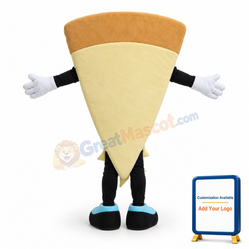 Lightweight Cartoon Triangle Vegetable Pizza Mascot Adult Costume
