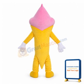 Adult Cartoon Strawberry Ice Cream Cone Lightweight Mascot Costume
