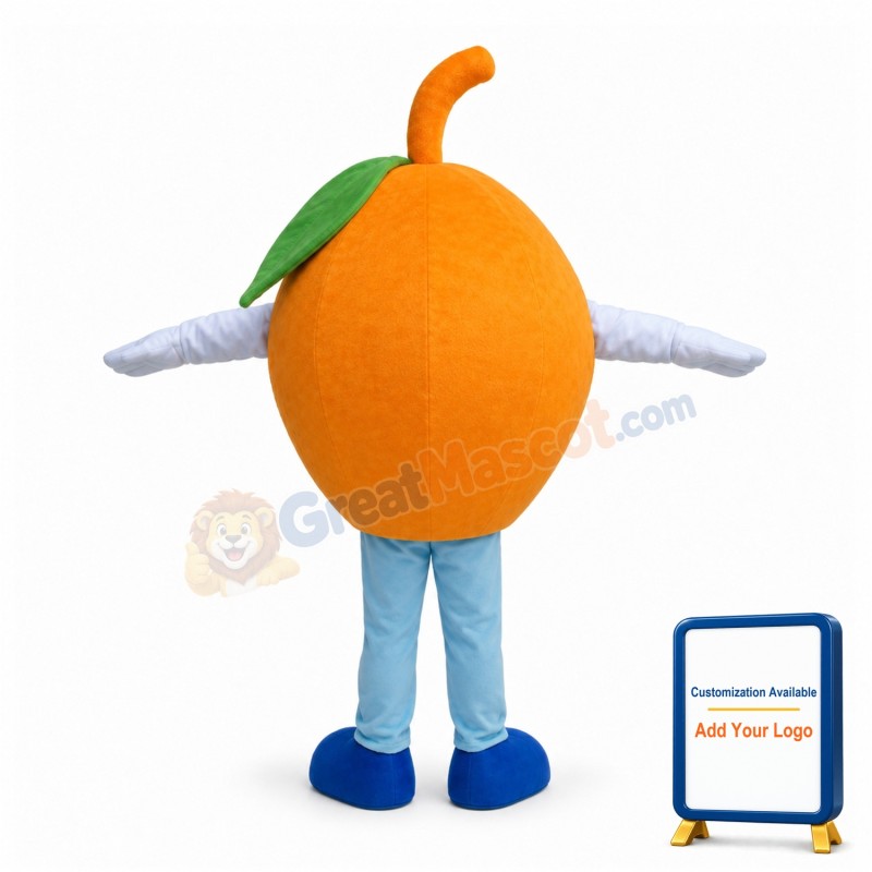 Lightweight Cartoon Orange Mascot Costume For Adult