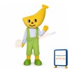 Cartoon Banana Head Man Mascot Costume