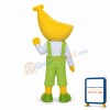 Cartoon Banana Head Man Mascot Costume