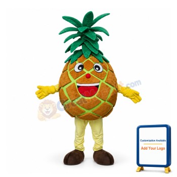Deluxe Cartoon Pineapple Lightweight Mascot Adult Costume
