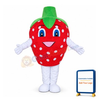 Cartoon Strawberry Lightweight Mascot Adult Costume