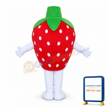 Cartoon Strawberry Lightweight Mascot Adult Costume