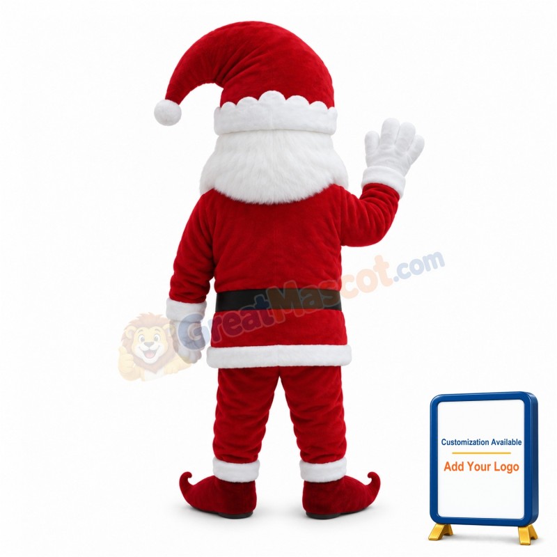 Friendly Santa Claus Mascot Costume