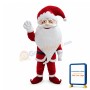 Friendly Santa Claus Mascot Costume 