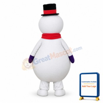 Mr. Snowman Mascot Costume