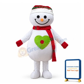 Christmas Snowman Mascot Costume For Adult