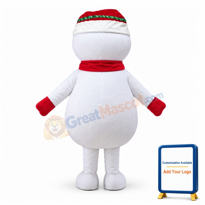 Christmas Snowman Mascot Costume For Adult