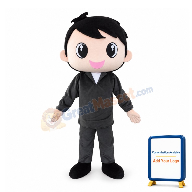 Handsome Boy Mascot Costume