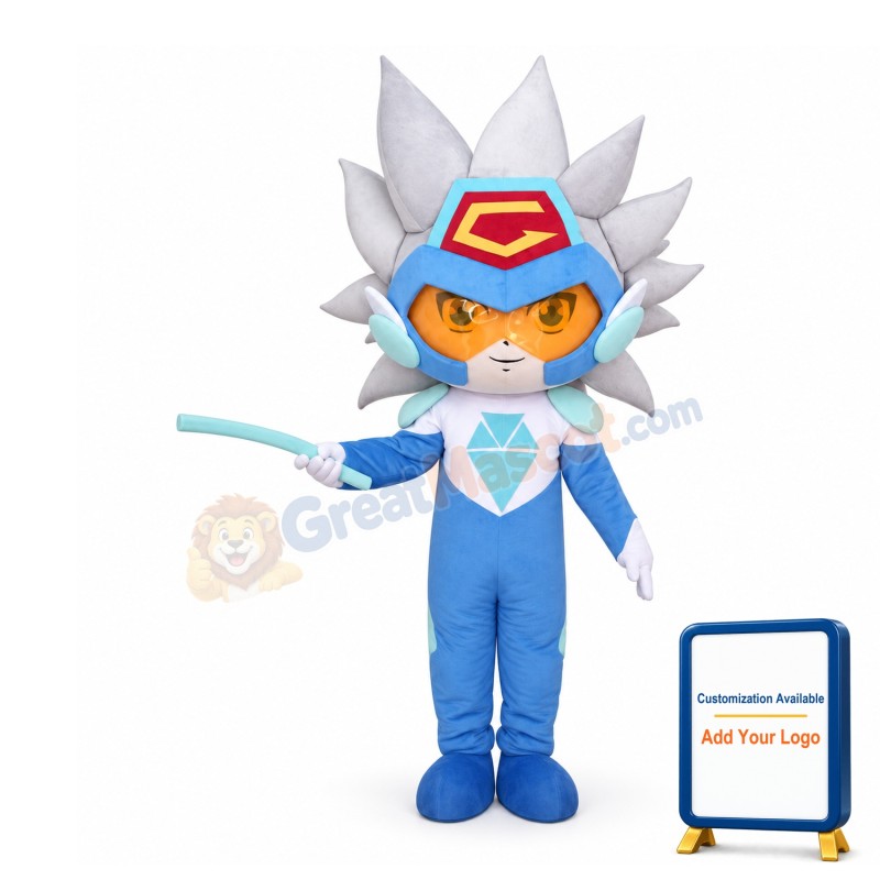 MOBA End Game Character Blue Mascot Costume