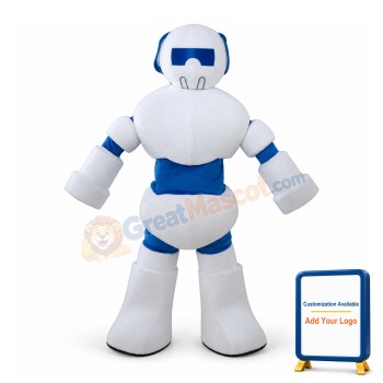 White Robot Mascot Costume