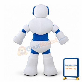 White Robot Mascot Costume