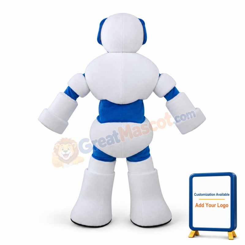 White Robot Mascot Costume