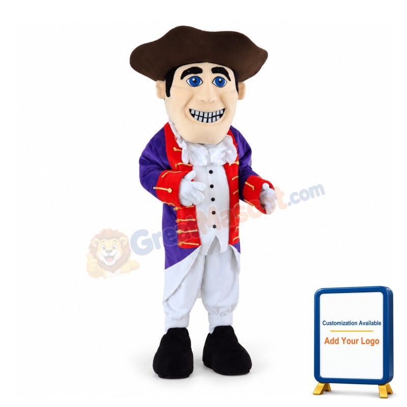 College Patriot Mascot Costume