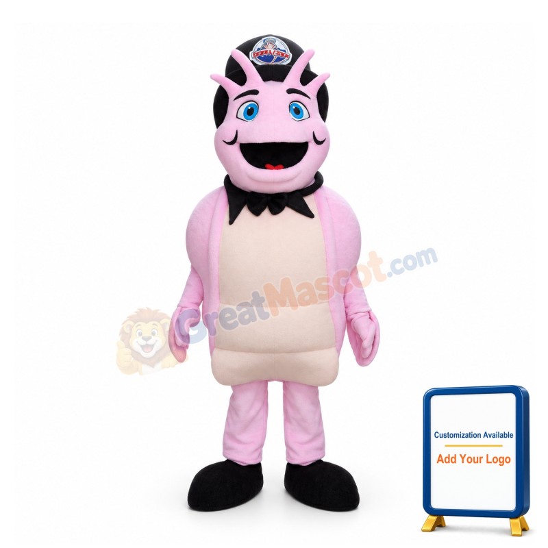 Adult Cartoon Pink Snail Mascot Costume