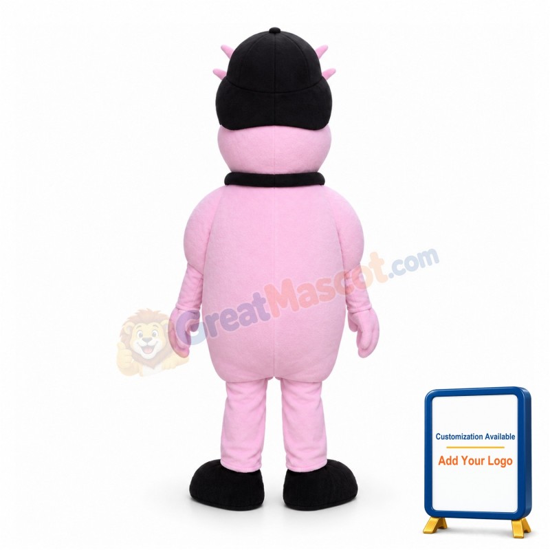 Adult Cartoon Pink Snail Mascot Costume