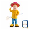 Smiling Girl With Pink Hat Mascot Costume