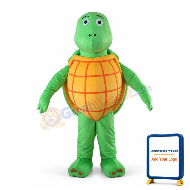 Green Turtle Lightweight Mascot Adult Costume