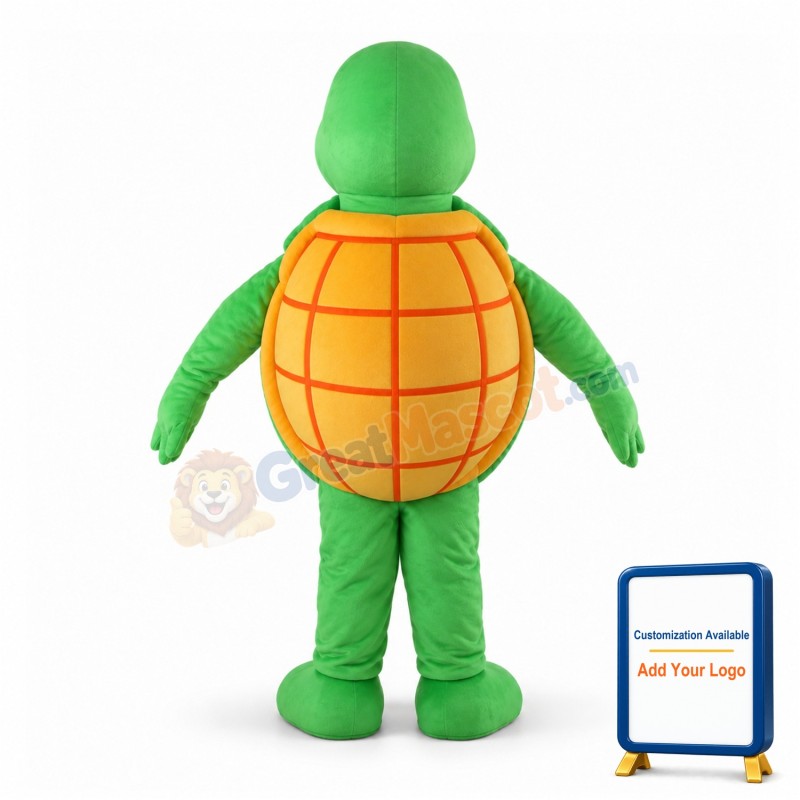 Green Turtle Lightweight Mascot Adult Costume