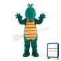 Cartoon Green Crocodile Mascot Adult Costume