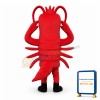 Adult Cartoon Spiny Lobster Mascot Costume