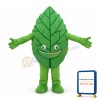 Deluxe Green Leaf Cartoon Mascot Costume